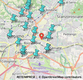 Mappa Celadina, 24125 Bergamo BG, Italia (2.1785)