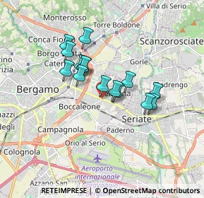 Mappa Celadina, 24125 Bergamo BG, Italia (1.30867)