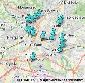 Mappa Celadina, 24125 Bergamo BG, Italia (1.6315)