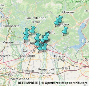 Mappa Via Aristotele, 24066 Pedrengo BG, Italia (8.63538)