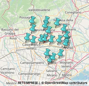 Mappa Via Giuseppe Lazzati, 31050 Vedelago TV, Italia (10.86)