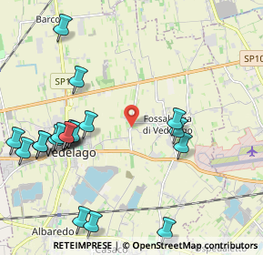 Mappa Via Giuseppe Lazzati, 31050 Vedelago TV, Italia (2.4765)