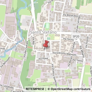 Mappa Via G. Garibaldi, 44, 21040 Oggiona Con Santo Stefano, Varese (Lombardia)