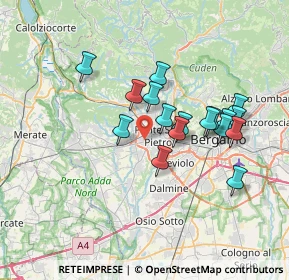 Mappa 24030 Presezzo BG, Italia (6.10941)