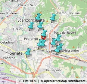 Mappa Via Giuseppe Garibaldi, 24066 Pedrengo BG, Italia (1.2775)