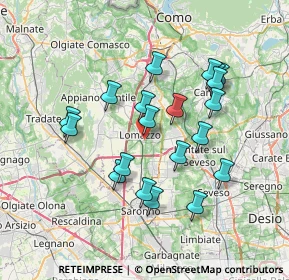 Mappa Via Negri A., 22074 Lomazzo CO, Italia (6.6575)