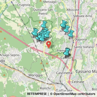 Mappa Via Mons. S. A. Zocchetta, 21010 Besnate VA, Italia (1.3725)