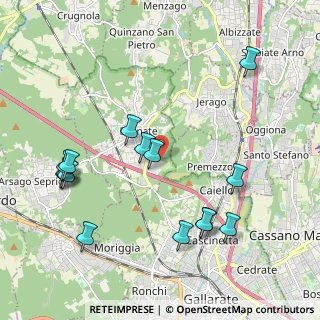Mappa Via Mons. S. A. Zocchetta, 21010 Besnate VA, Italia (2.27667)