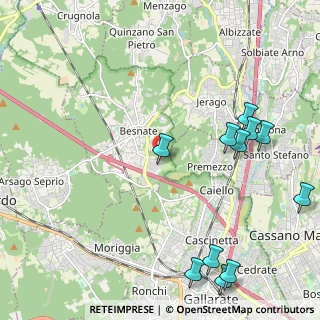 Mappa Via Mons. S. A. Zocchetta, 21010 Besnate VA, Italia (2.71455)
