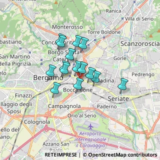 Mappa Parco Clementina, 24125 Bergamo BG, Italia (1.20667)