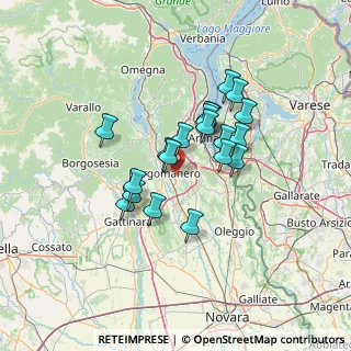 Mappa Via Croce, 28021 Borgomanero NO, Italia (10.377)