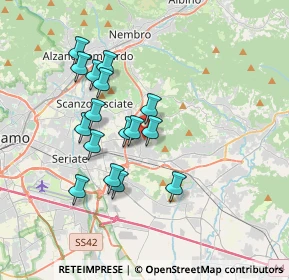 Mappa Via Zerra, 24061 Albano Sant'Alessandro BG, Italia (3.135)