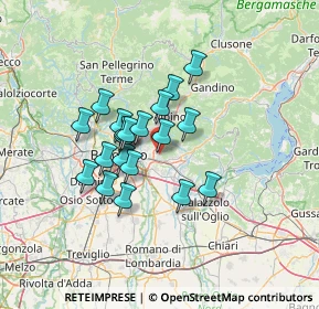 Mappa Via Guglielmo Marconi, 24061 Albano Sant'Alessandro BG, Italia (10.144)