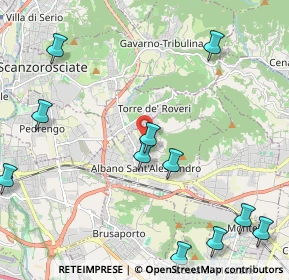 Mappa Via Guglielmo Marconi, 24061 Albano Sant'Alessandro BG, Italia (2.9275)