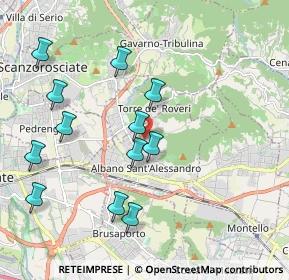 Mappa Via Guglielmo Marconi, 24061 Albano Sant'Alessandro BG, Italia (2.0375)
