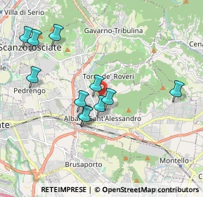 Mappa Via Guglielmo Marconi, 24061 Albano Sant'Alessandro BG, Italia (1.83909)