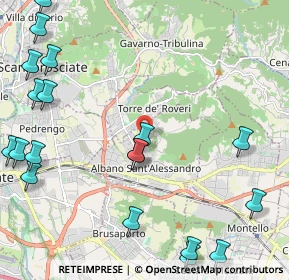 Mappa Via Guglielmo Marconi, 24061 Albano Sant'Alessandro BG, Italia (2.99895)