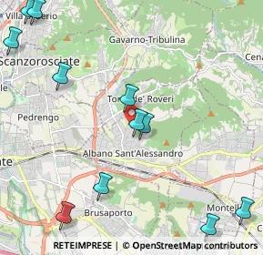 Mappa Via Guglielmo Marconi, 24061 Albano Sant'Alessandro BG, Italia (2.79182)