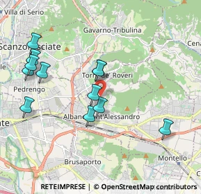 Mappa Via Guglielmo Marconi, 24061 Albano Sant'Alessandro BG, Italia (2.00917)