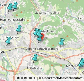 Mappa Via Guglielmo Marconi, 24061 Albano Sant'Alessandro BG, Italia (2.51364)