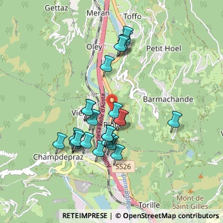 Mappa SS 26 della Valle d'Aosta, 11020 Verrès AO, Italia (0.87308)