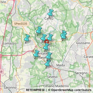 Mappa Via Cimnago, 22060 Novedrate CO, Italia (2.78273)
