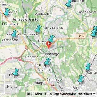 Mappa Via Cimnago, 22060 Novedrate CO, Italia (3.30167)
