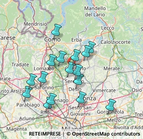 Mappa Via Don Giuseppe Bianchi, 22066 Mariano Comense CO, Italia (13.02438)