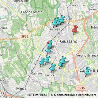 Mappa Via Don Giuseppe Bianchi, 22066 Mariano Comense CO, Italia (1.87917)