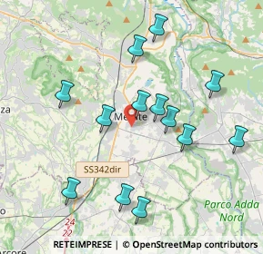 Mappa Via Fratelli Cernuschi, 23807 Merate LC, Italia (3.86385)
