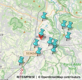 Mappa Via Fratelli Cernuschi, 23807 Merate LC, Italia (3.45364)