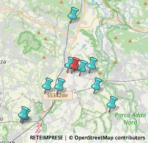 Mappa Via Fratelli Cernuschi, 23807 Merate LC, Italia (3.58818)