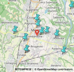 Mappa Via Fratelli Cernuschi, 23807 Merate LC, Italia (2.54438)