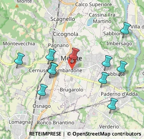 Mappa Via Fratelli Cernuschi, 23807 Merate LC, Italia (1.99455)