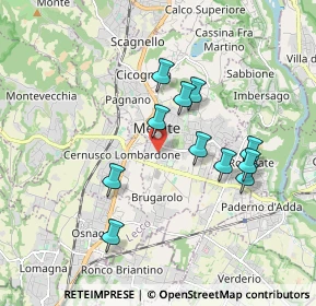 Mappa Via Fratelli Cernuschi, 23807 Merate LC, Italia (1.61455)