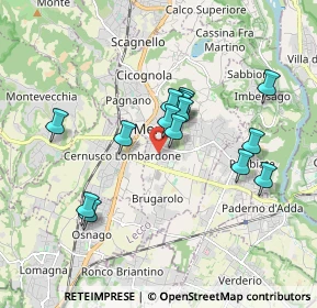 Mappa Via Fratelli Cernuschi, 23807 Merate LC, Italia (1.53333)