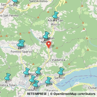 Mappa Via Provinciale, 24060 Adrara San Martino BG, Italia (2.94)