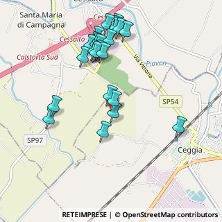 Mappa Via Cal Torta, 30022 Ceggia VE, Italia (1.05385)