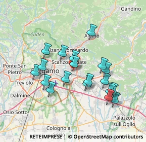 Mappa Via G. Garibaldi, 24066 Pedrengo BG, Italia (6.53105)
