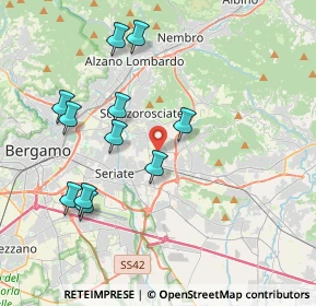 Mappa Via G. Garibaldi, 24066 Pedrengo BG, Italia (3.91364)