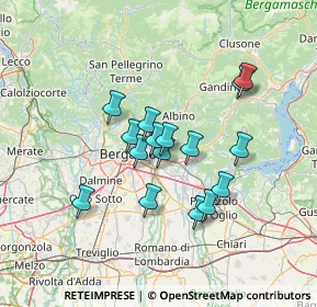 Mappa Via G. Garibaldi, 24066 Pedrengo BG, Italia (10.80375)