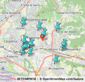 Mappa Via G. Garibaldi, 24066 Pedrengo BG, Italia (1.71714)