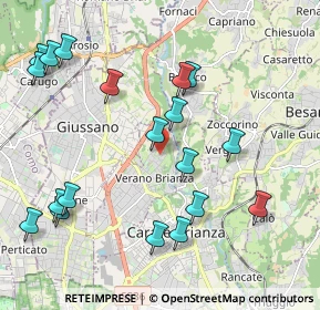 Mappa Via Papa Giovanni XXIII, 20843 Verano Brianza MB, Italia (2.30842)