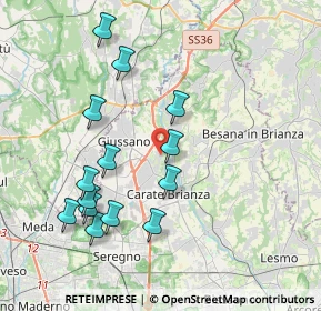 Mappa Via Papa Giovanni XXIII, 20843 Verano Brianza MB, Italia (3.97714)