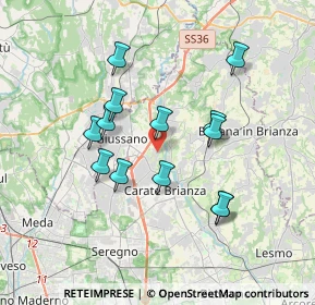 Mappa Via Papa Giovanni XXIII, 20843 Verano Brianza MB, Italia (3.19)
