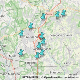 Mappa Via Papa Giovanni XXIII, 20843 Verano Brianza MB, Italia (3.74455)