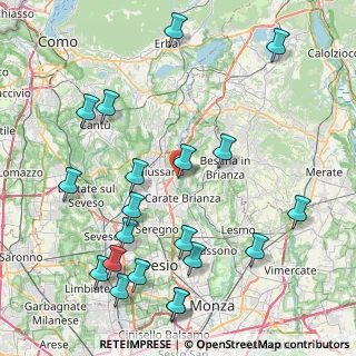 Mappa Via Papa Giovanni XXIII, 20843 Verano Brianza MB, Italia (10.0875)