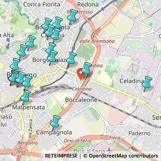 Mappa Via Luigi Pelandi, 24125 Bergamo BG, Italia (1.4095)