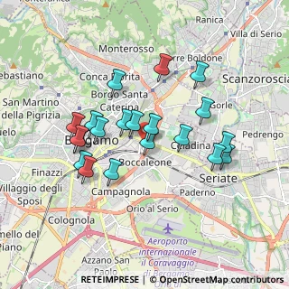 Mappa Via Luigi Pelandi, 24125 Bergamo BG, Italia (1.6265)
