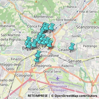 Mappa Via Luigi Pelandi, 24125 Bergamo BG, Italia (1.345)